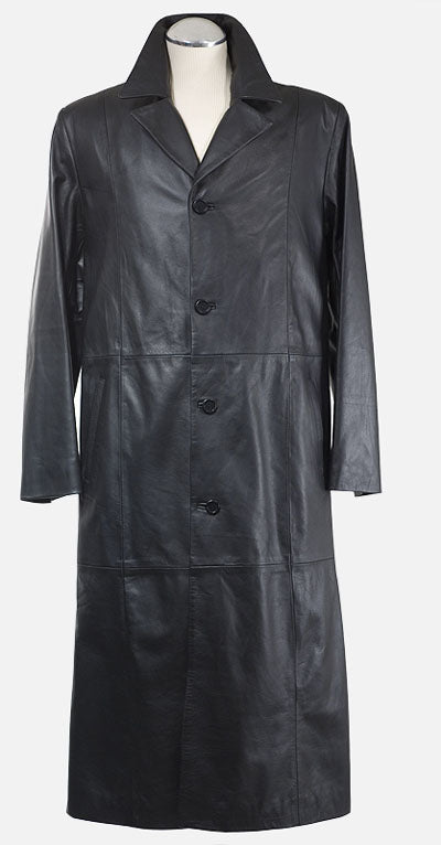 Leather Long Coat #201