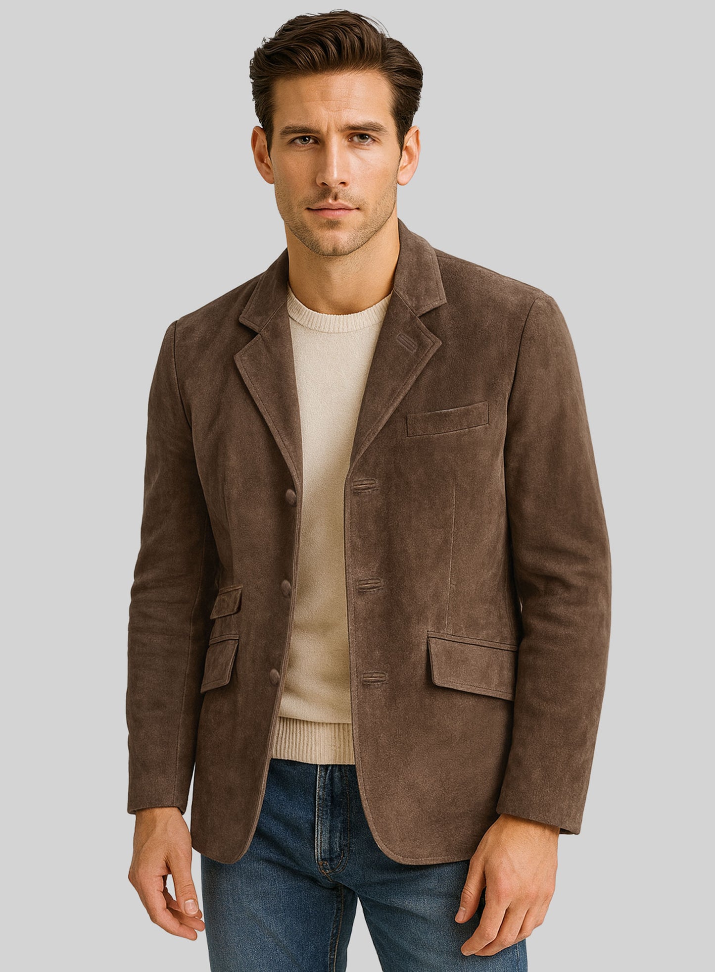 Quaint Leather Blazer