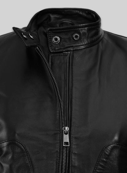 Carrie Anne Moss The Matrix Resurrections Leather Jacket