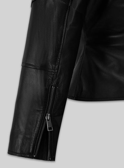 Carrie Anne Moss The Matrix Resurrections Leather Jacket