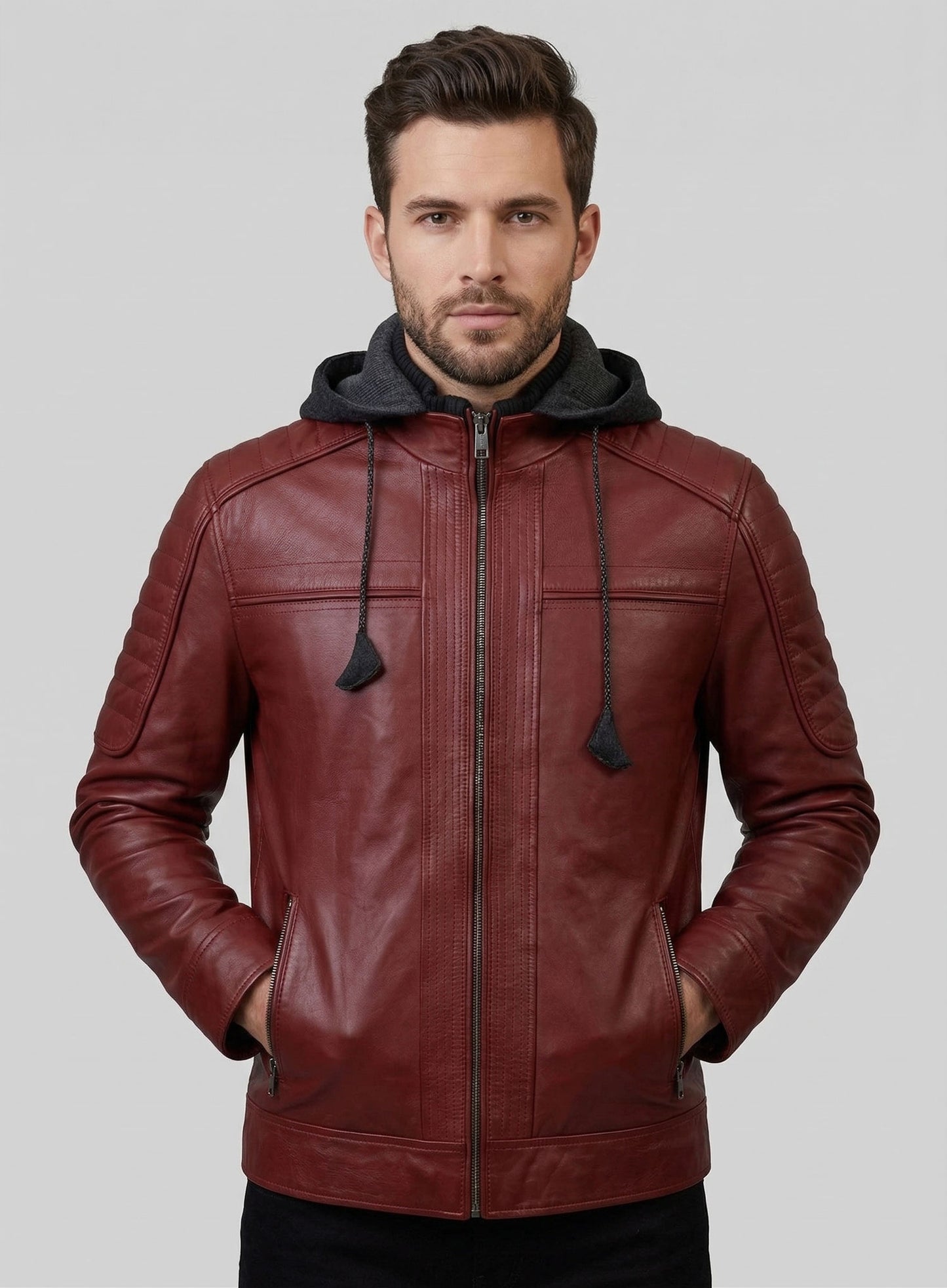 Rodeo Hooded Leather Jacket
