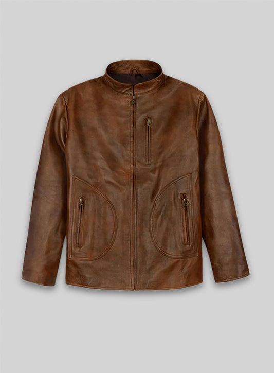 Spanish Brown Rampage Dwayne Johnson Leather Jacket