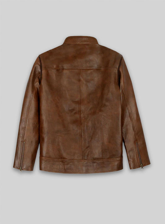 Spanish Brown Rampage Dwayne Johnson Leather Jacket
