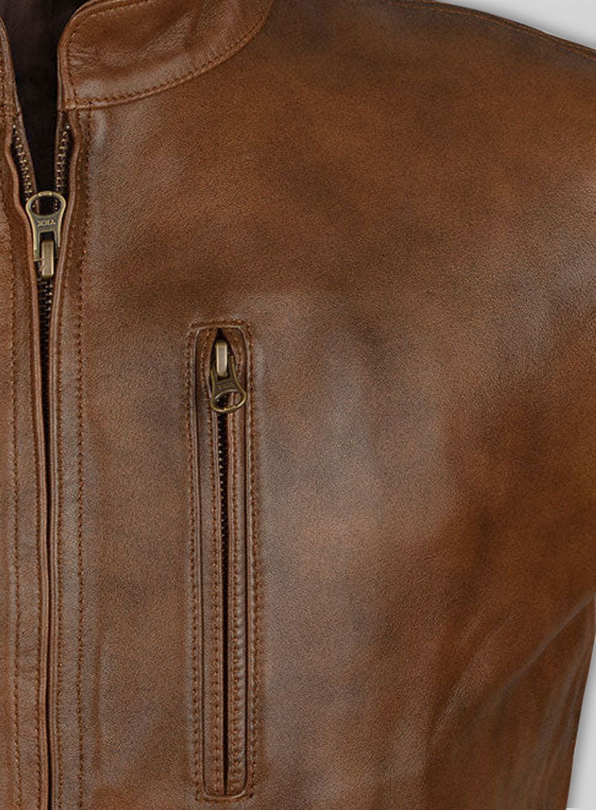 Spanish Brown Rampage Dwayne Johnson Leather Jacket