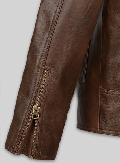Spanish Brown Rampage Dwayne Johnson Leather Jacket