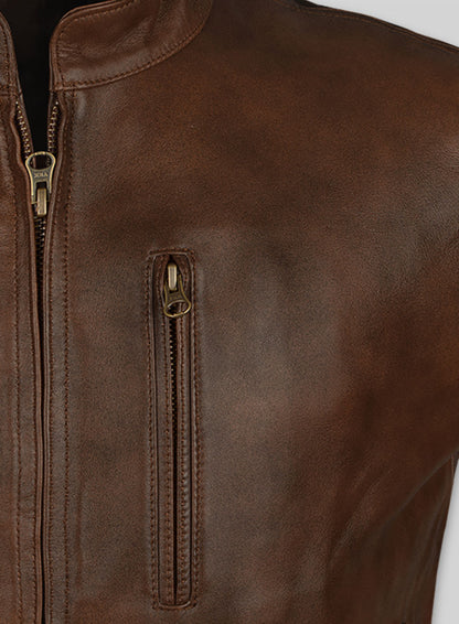 Spanish Brown Rampage Dwayne Johnson Leather Jacket