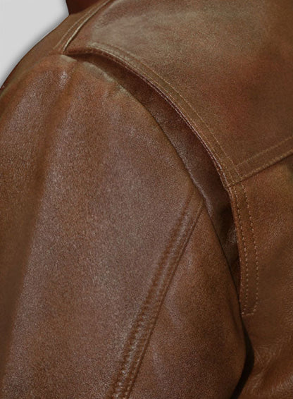 Spanish Brown Rampage Dwayne Johnson Leather Jacket