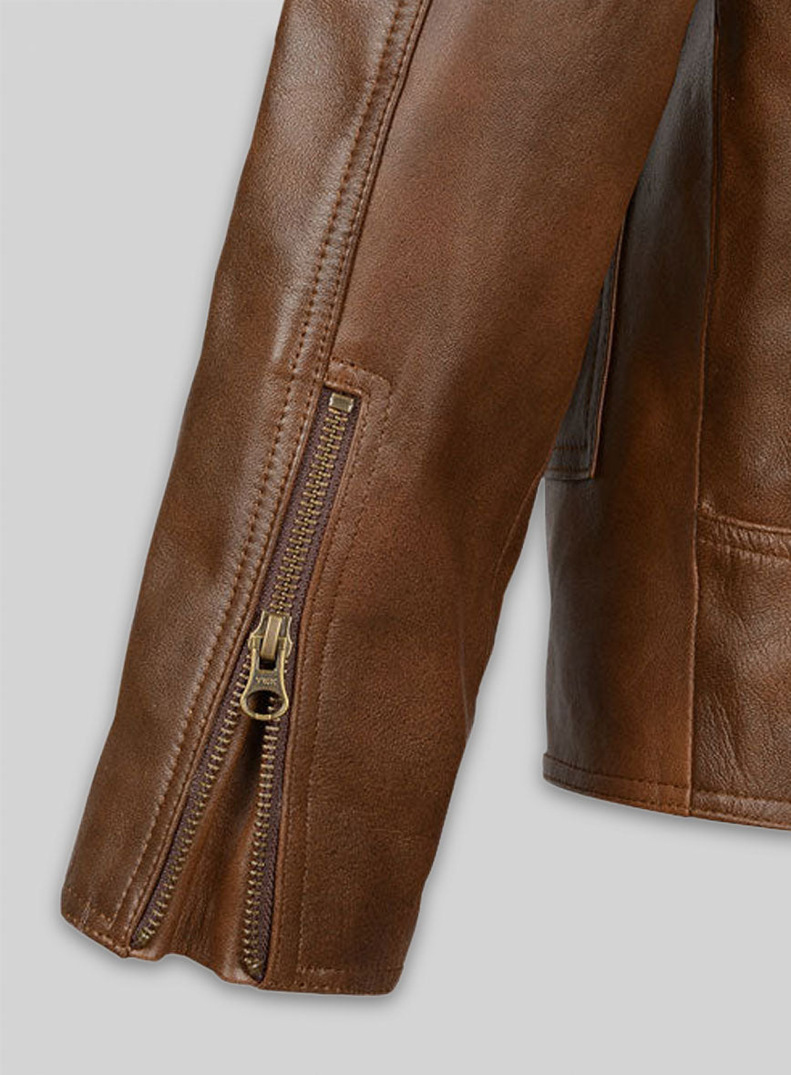 Spanish Brown Rampage Dwayne Johnson Leather Jacket