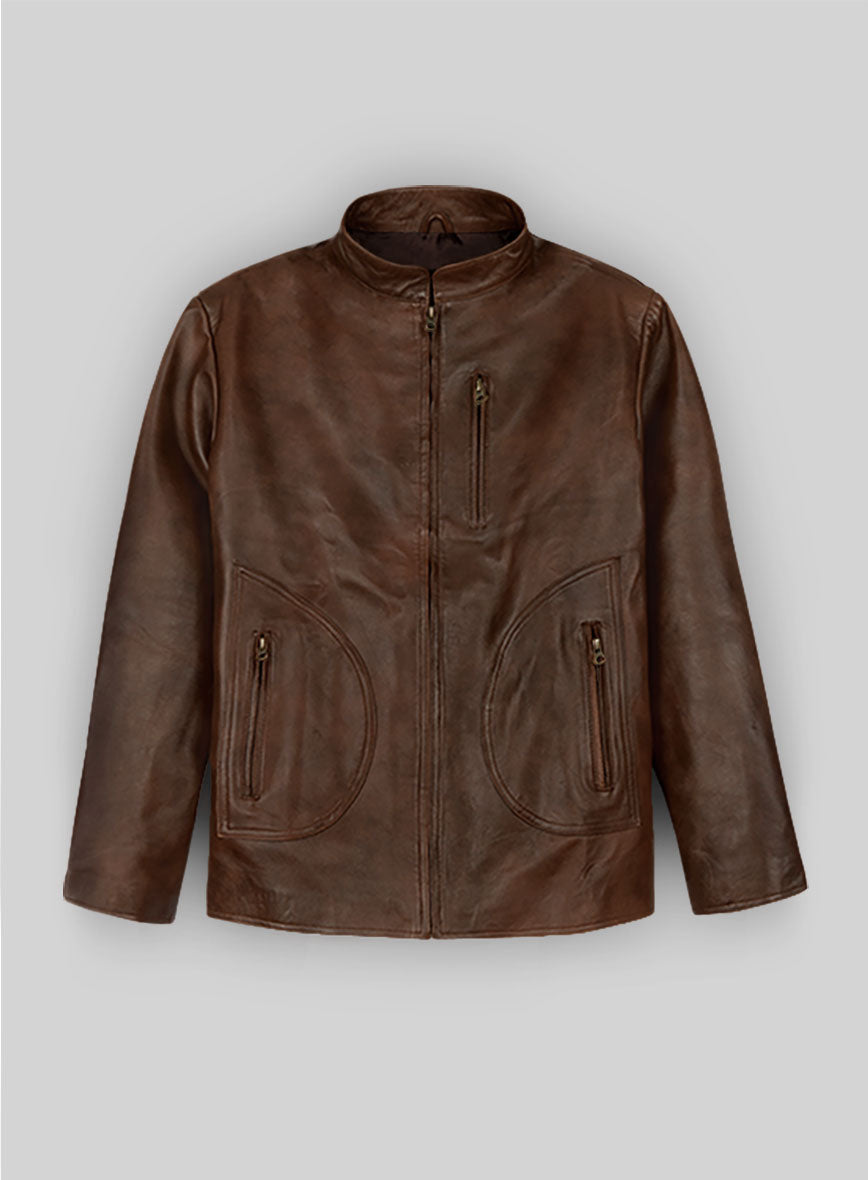 Spanish Brown Rampage Dwayne Johnson Leather Jacket