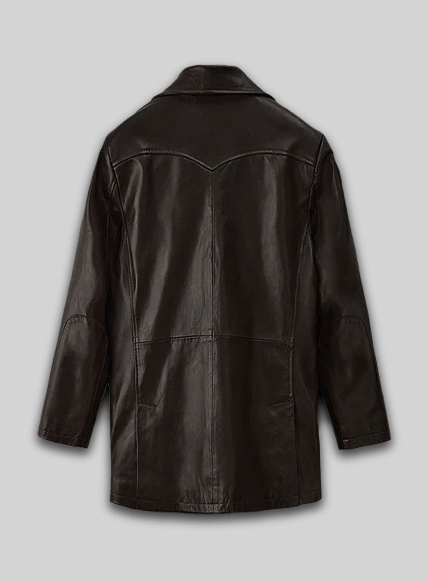 Aaron Eckhart Love Happens Leather Trench Coat