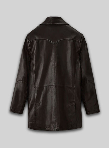 Aaron Eckhart Love Happens Leather Trench Coat