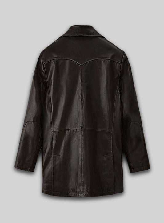 Aaron Eckhart Love Happens Leather Trench Coat