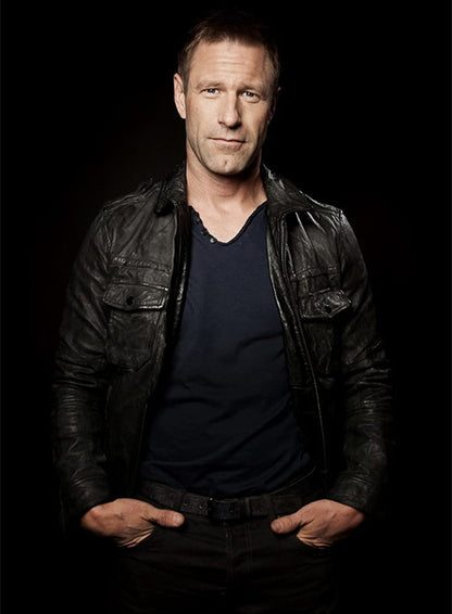 Aaron Eckhart Leather Jacket #1 - LeatherCult