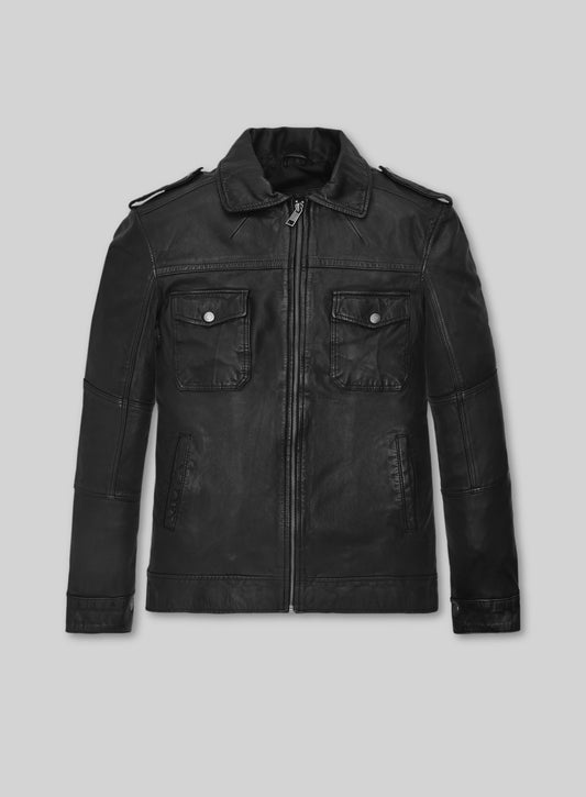 Aaron Eckhart Leather Jacket #1