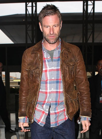 Aaron Eckhart Leather Jacket - LeatherCult