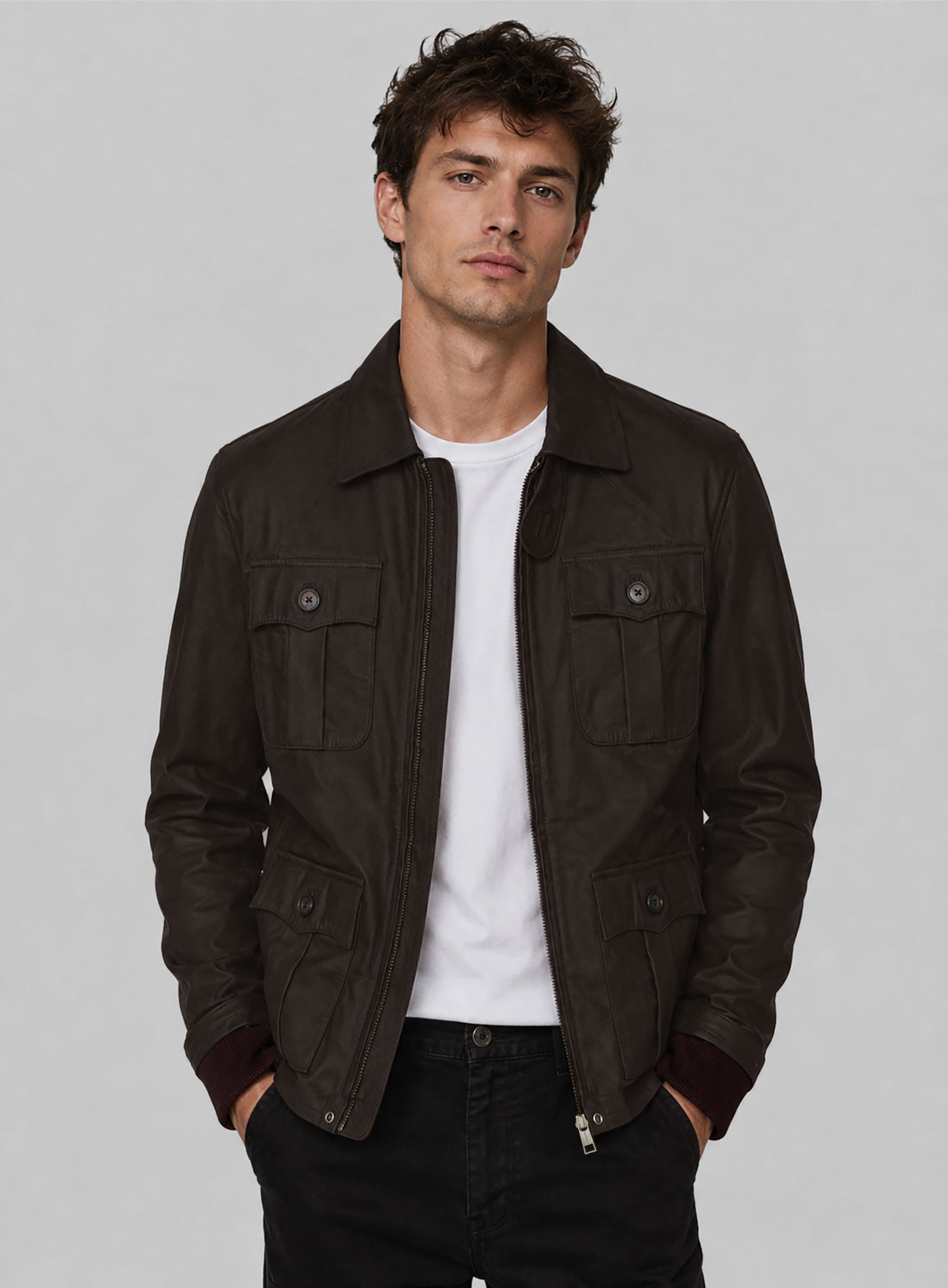 Aaron Eckhart Leather Jacket