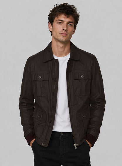 Aaron Eckhart Leather Jacket
