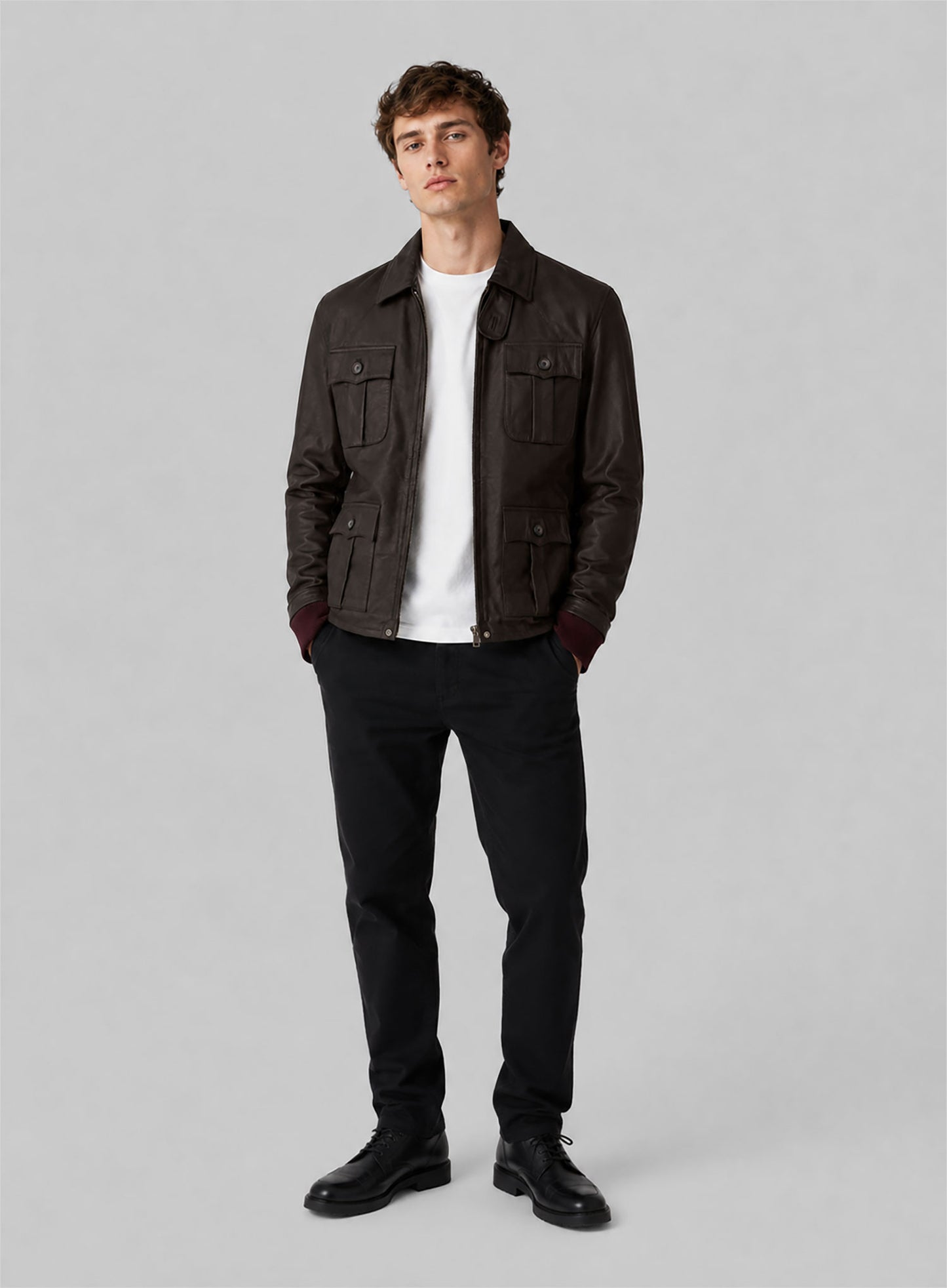 Aaron Eckhart Leather Jacket