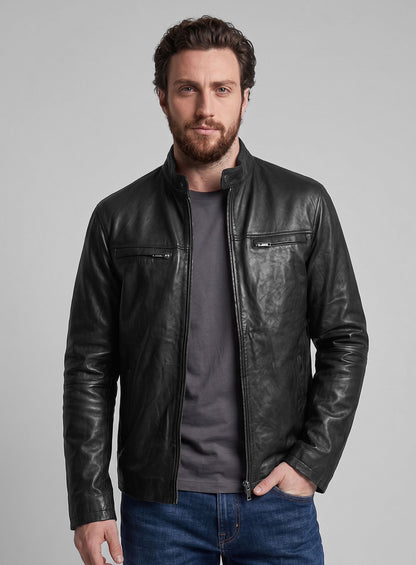 Aaron Taylor Johnson Godzilla 2014 Leather Jacket