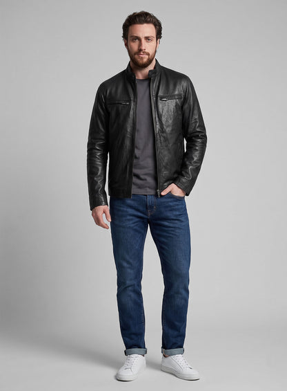 Aaron Taylor Johnson Godzilla 2014 Leather Jacket