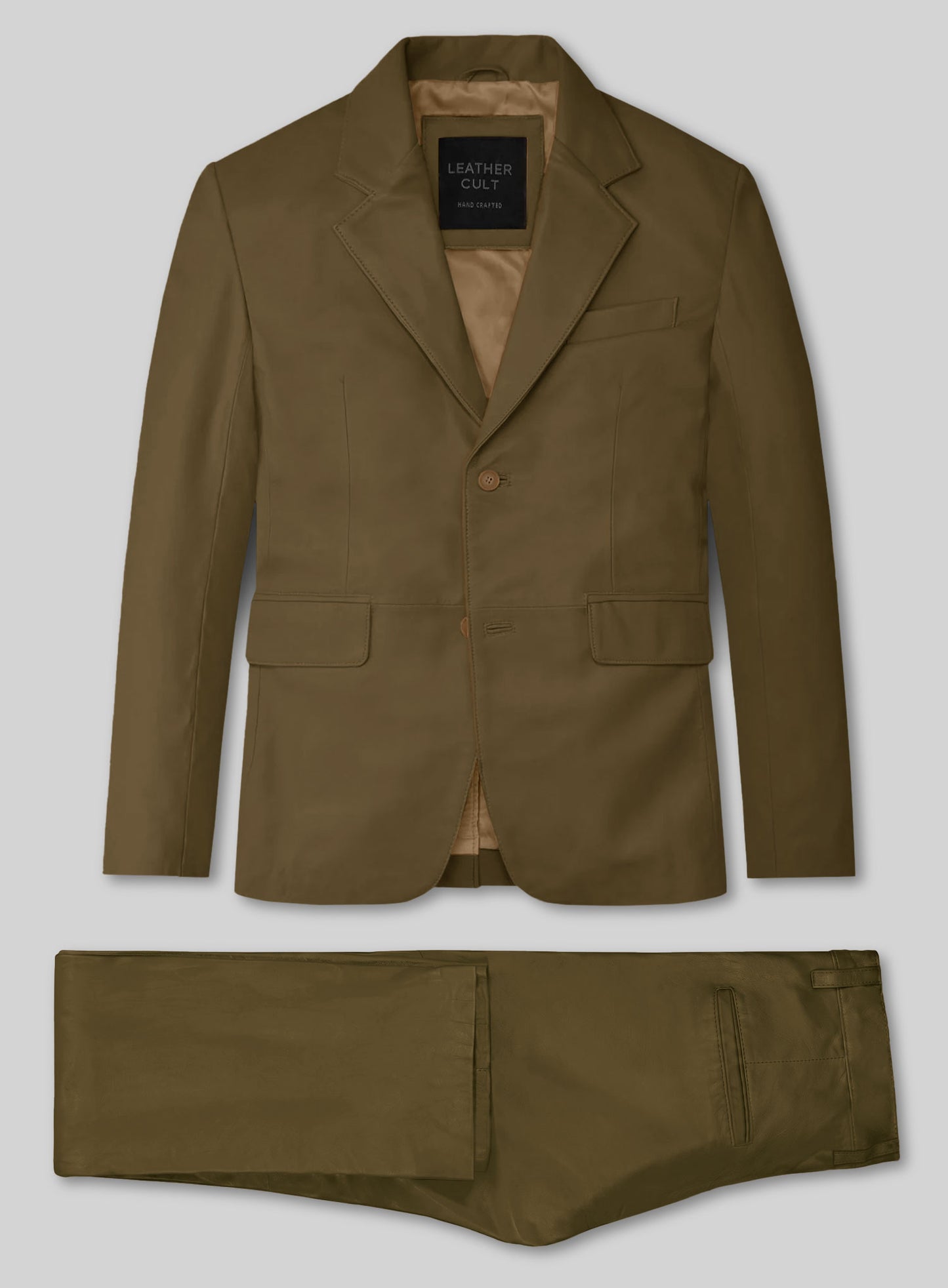 Absolute Dark Green leather Suit