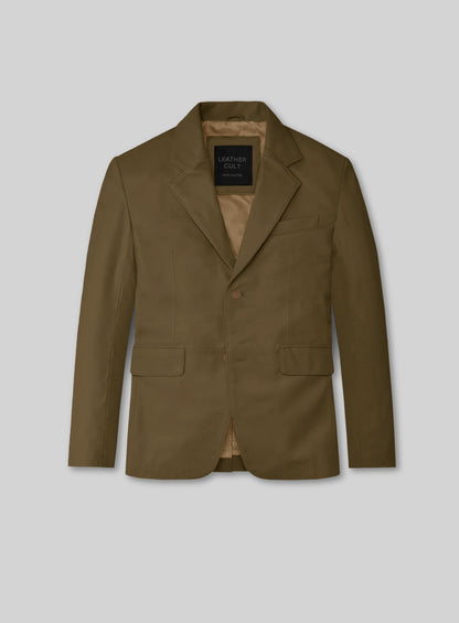 Absolute Dark Green leather Suit