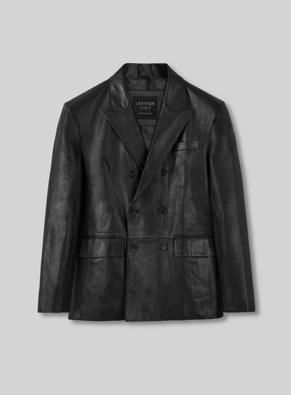 Adrien Brody Leather Blazer
