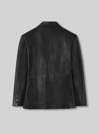 Adrien Brody Leather Blazer