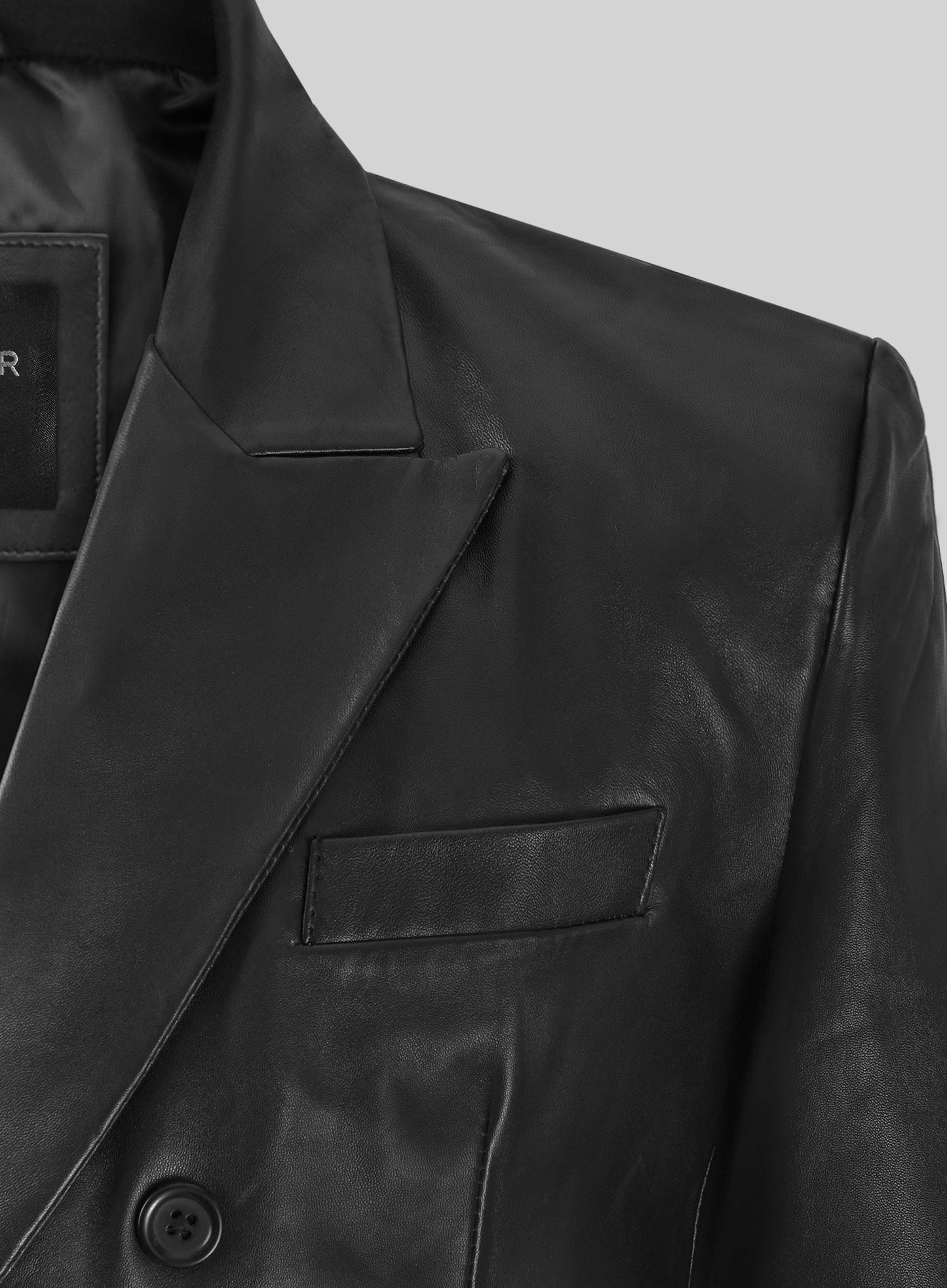 Adrien Brody Leather Blazer