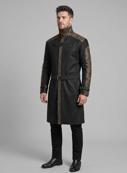 Aiden Pearce Watch Dog Leather Trench Coat
