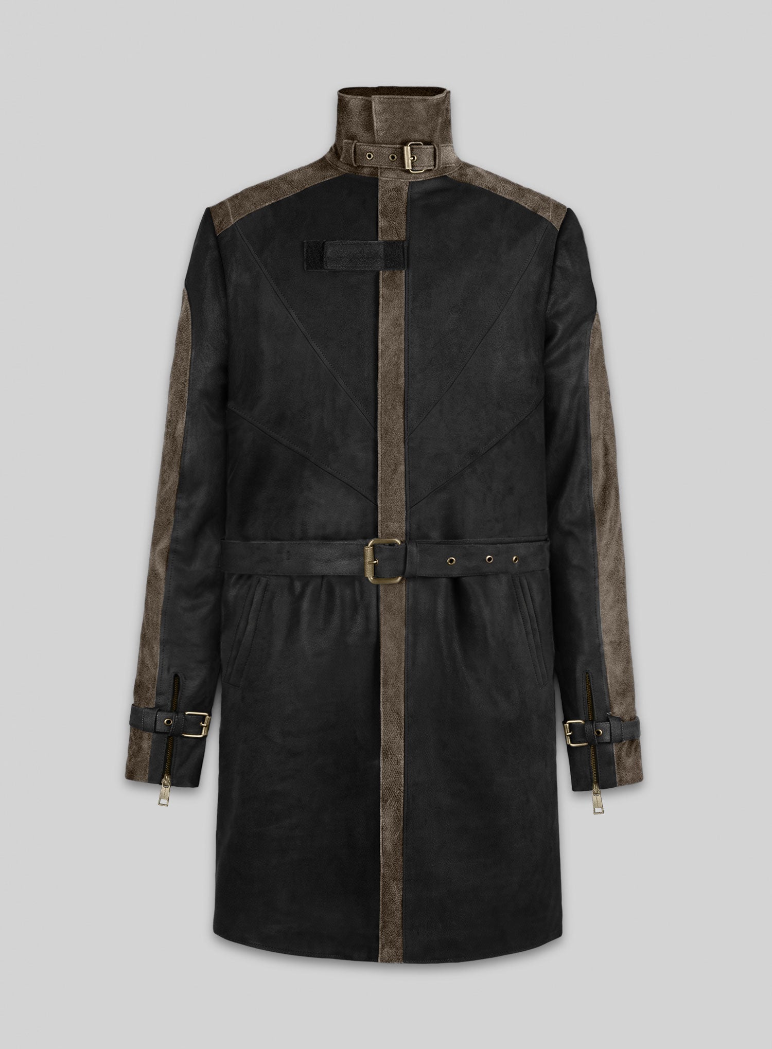 Aiden Pearce Watch Dog Leather Trench Coat – LeatherCult