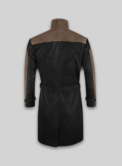 Aiden Pearce Watch Dog Leather Trench Coat