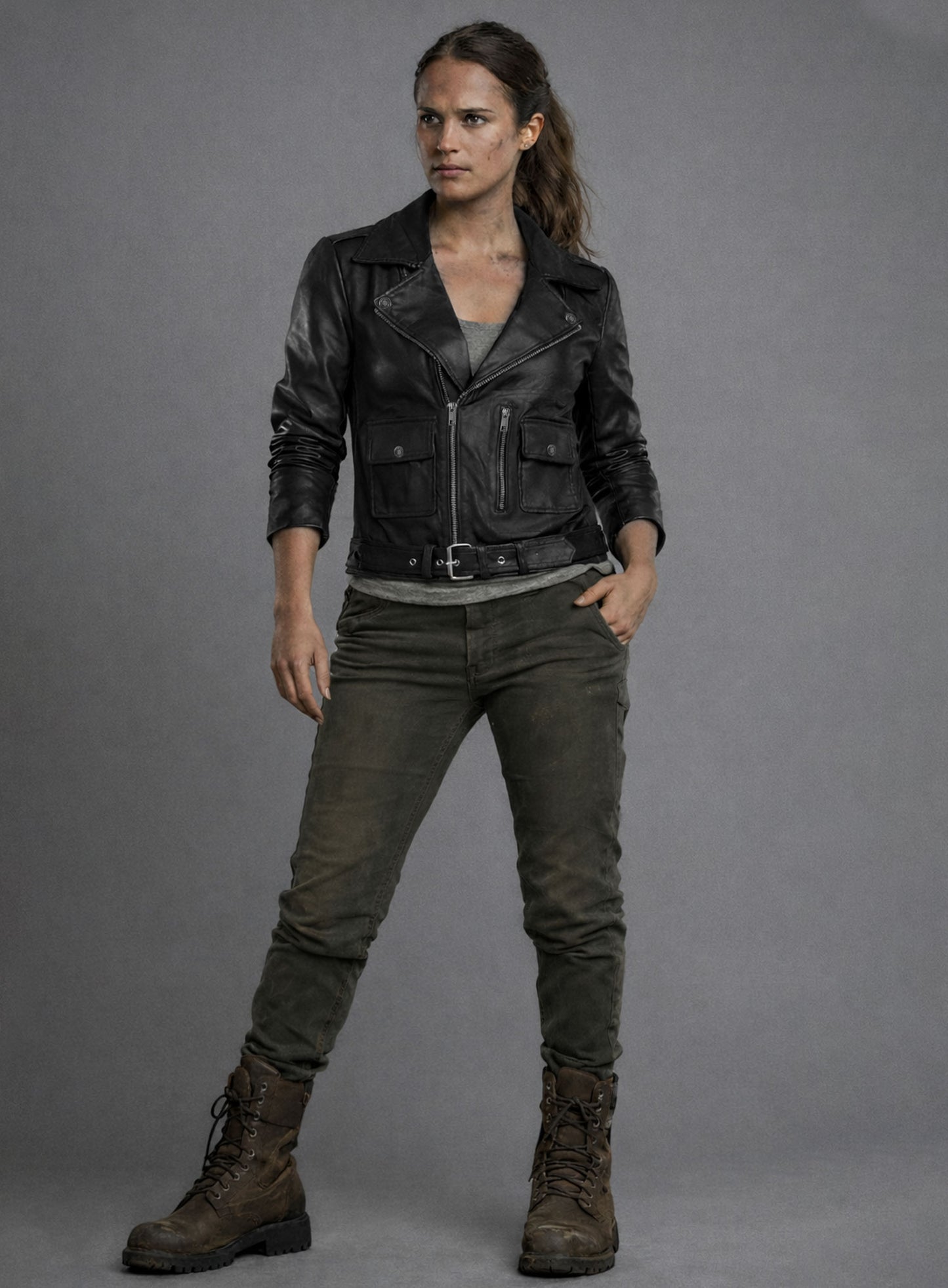Alicia Vikander Tomb Raider Leather Jacket