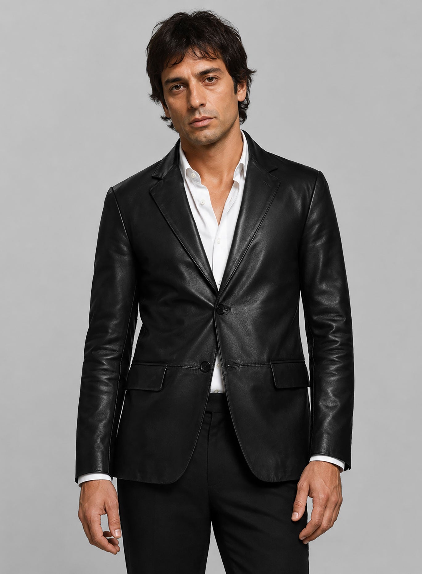 Al Pacino Leather Blazer
