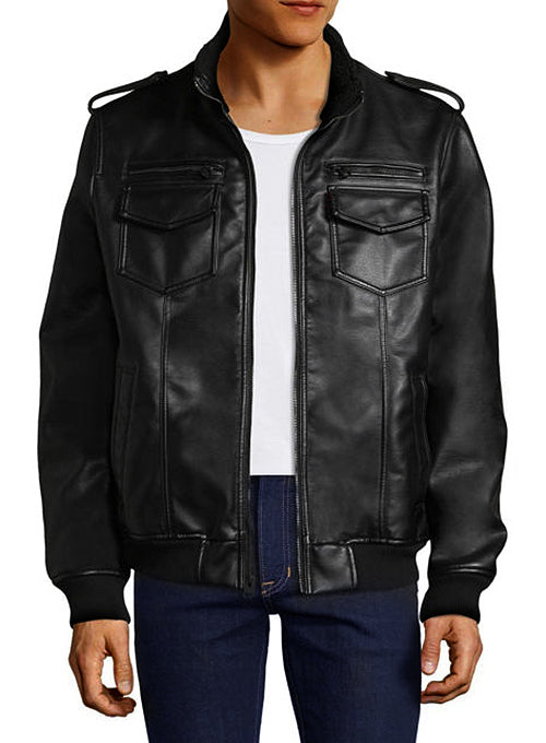 Alpha Bomber Leather Jacket - LeatherCult