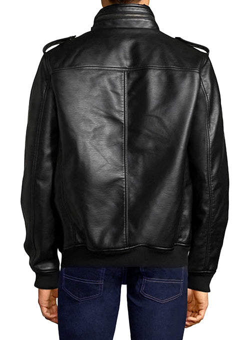 Alpha Bomber Leather Jacket - LeatherCult