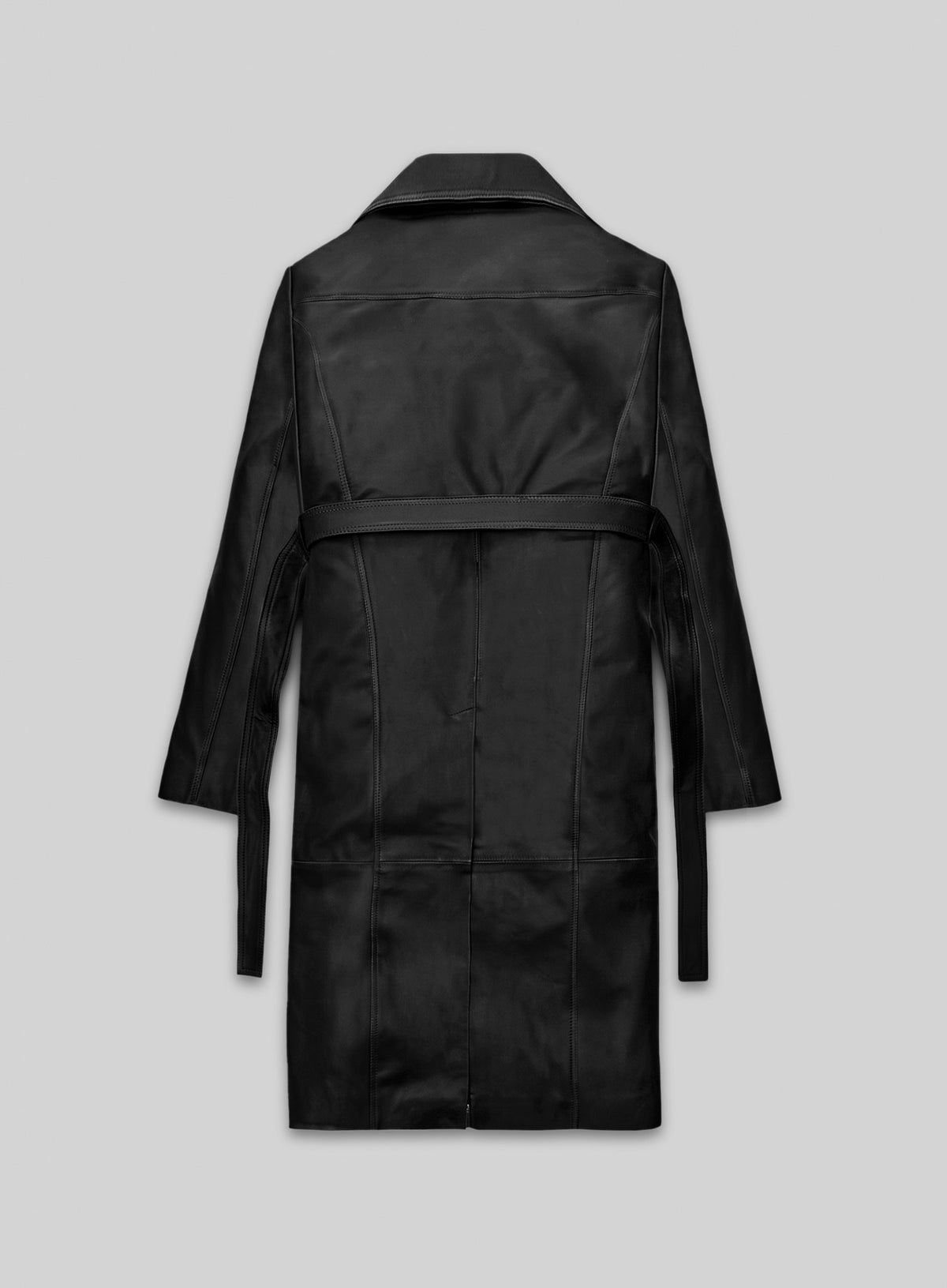 Alpine Leather Long Coat