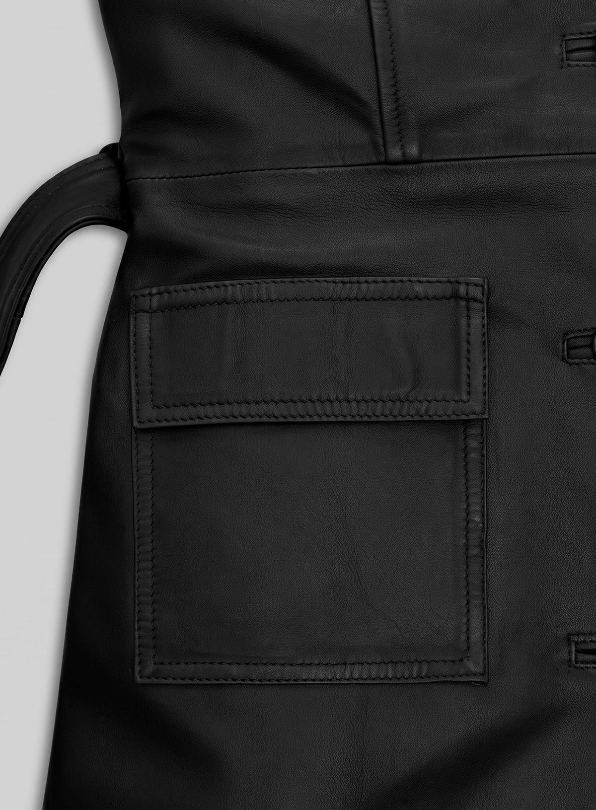 Alpine Leather Long Coat