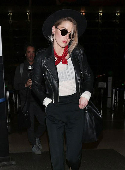 Amber Heard Leather Jacket - LeatherCult