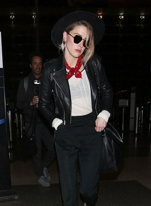 Amber Heard Leather Jacket - LeatherCult