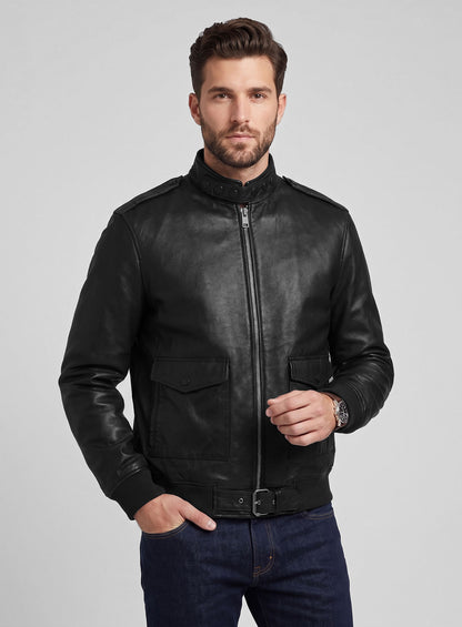 Andrew Garfield The Tonight Show Leather Jacket