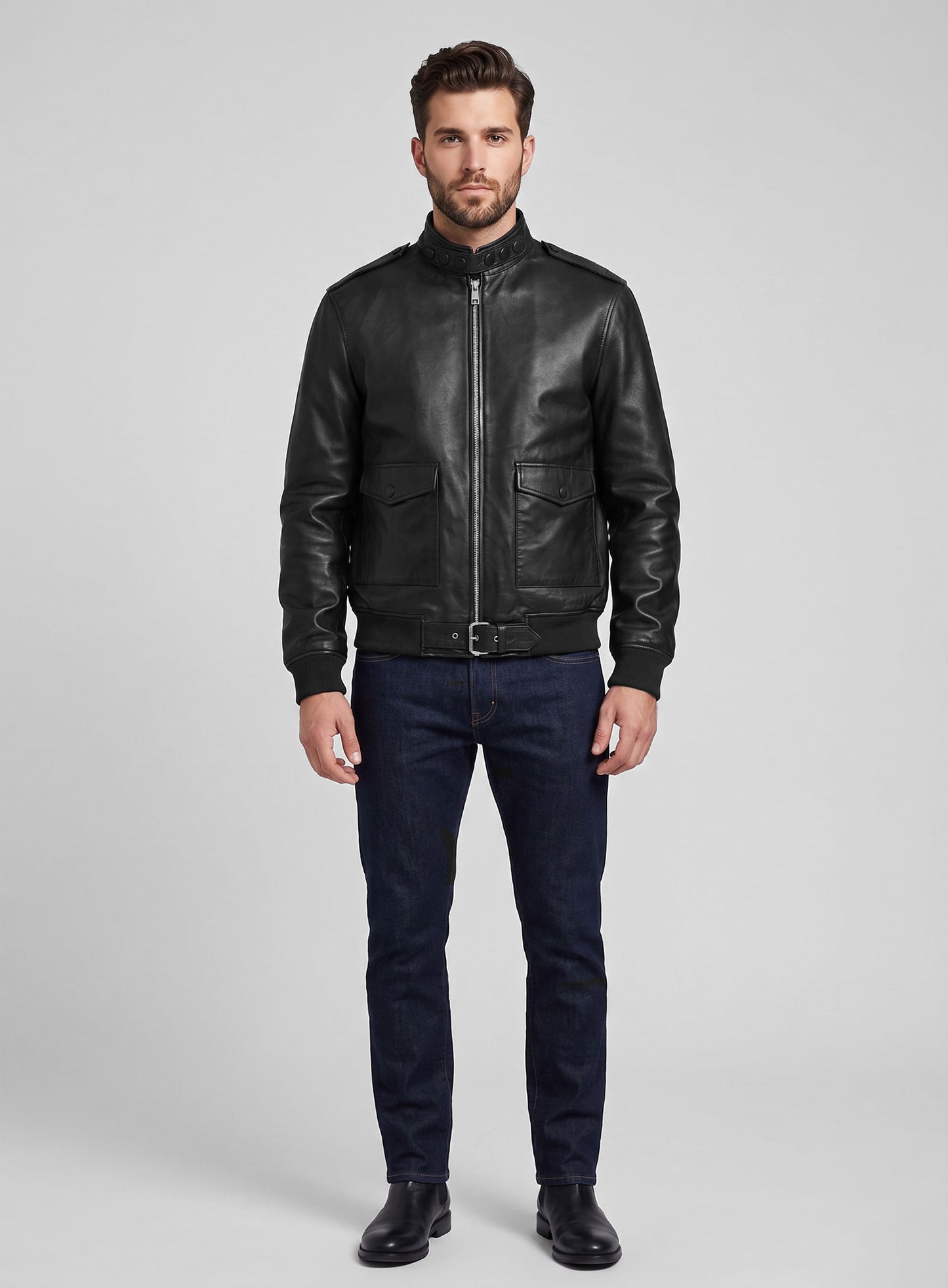Andrew Garfield The Tonight Show Leather Jacket
