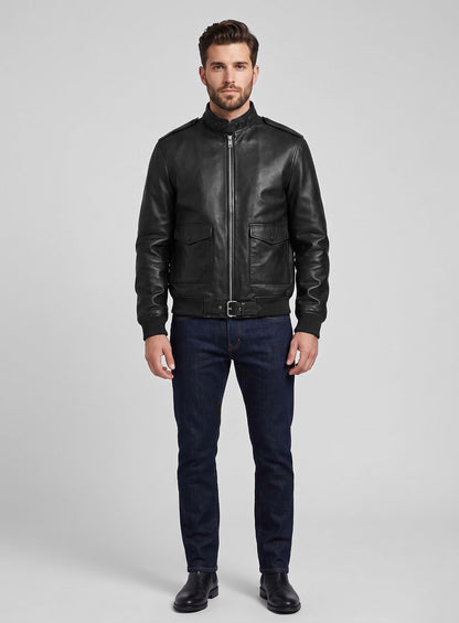 Andrew Garfield The Tonight Show Leather Jacket