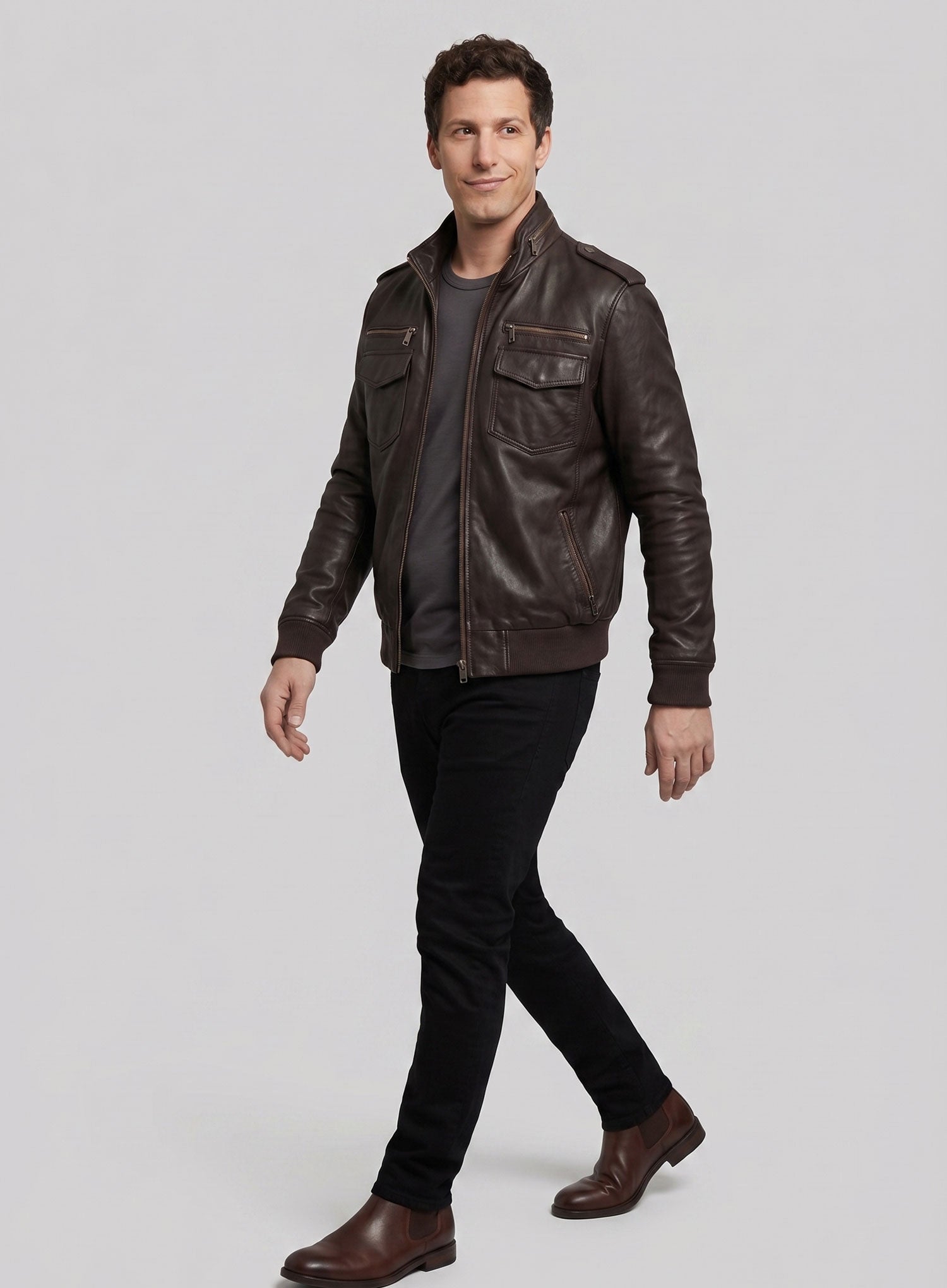 Andy Samberg Brooklyn Nine-Nine Leather Jacket – LeatherCult