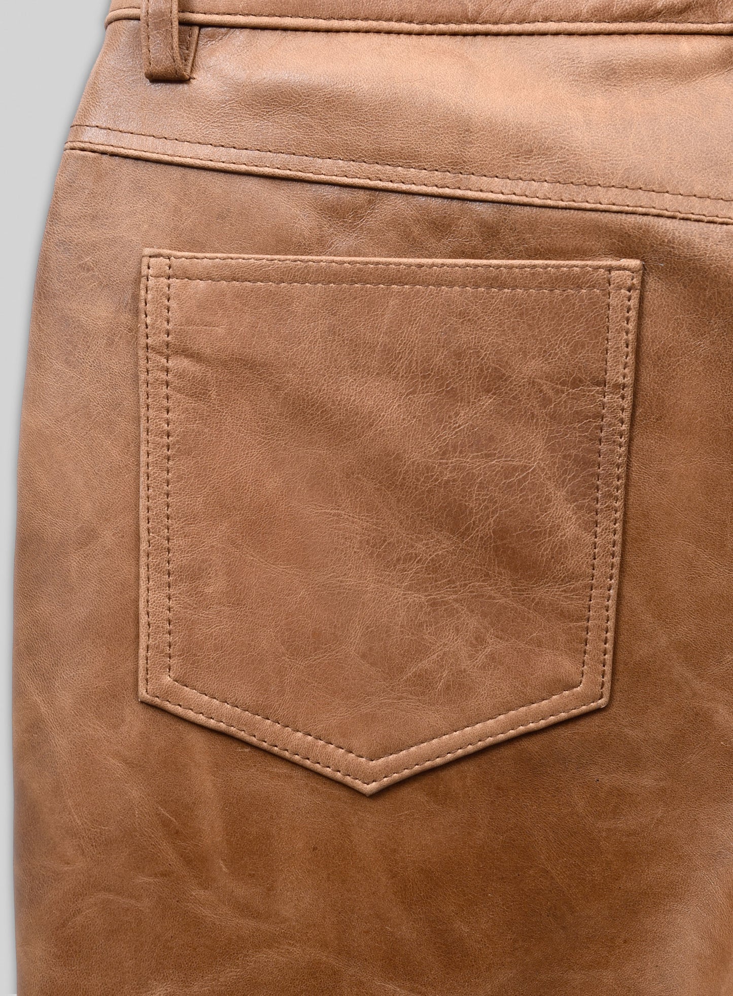 Angular Leather Pants