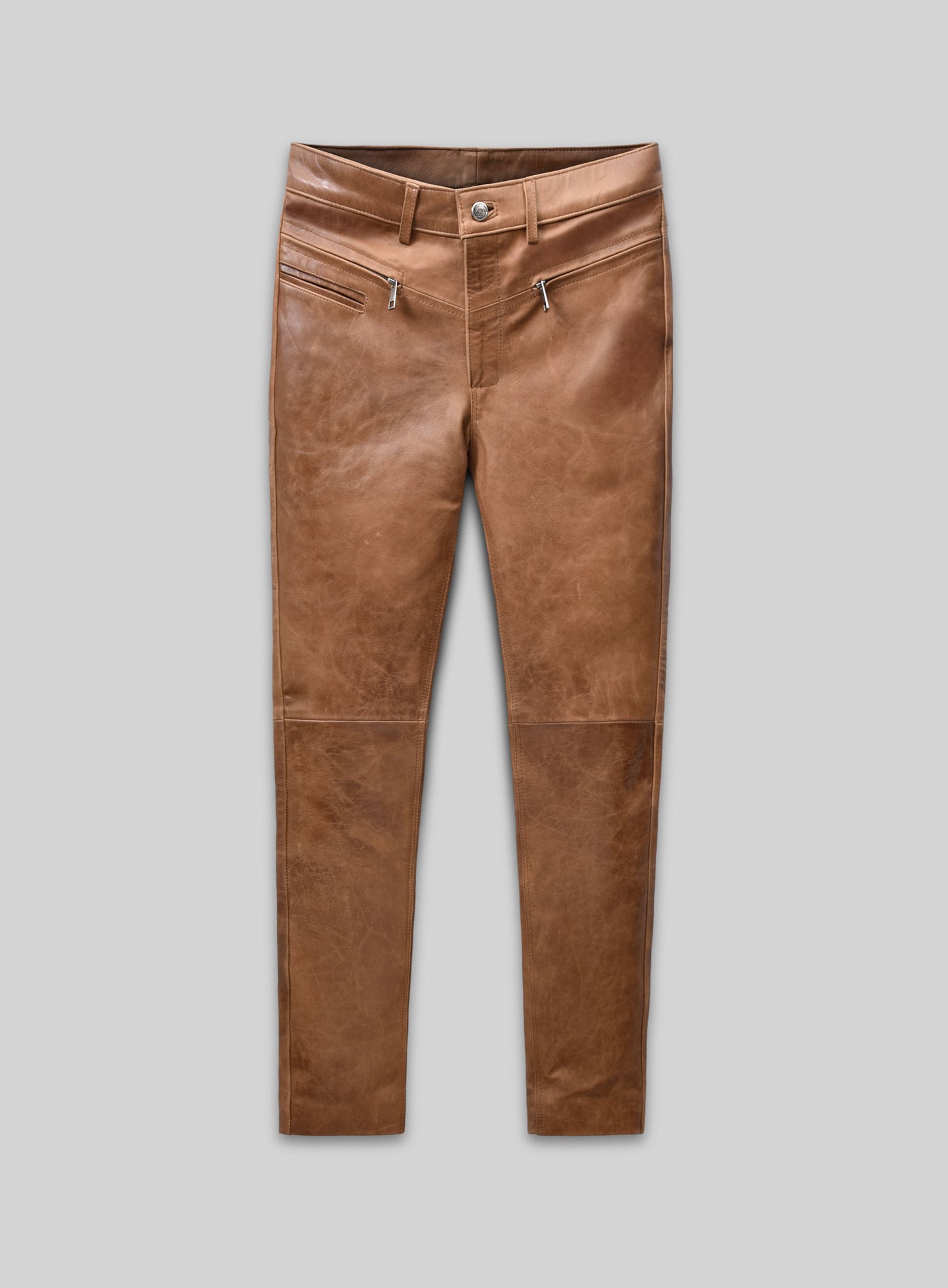 Angular Leather Pants