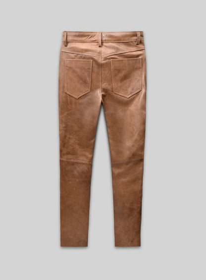 Angular Leather Pants