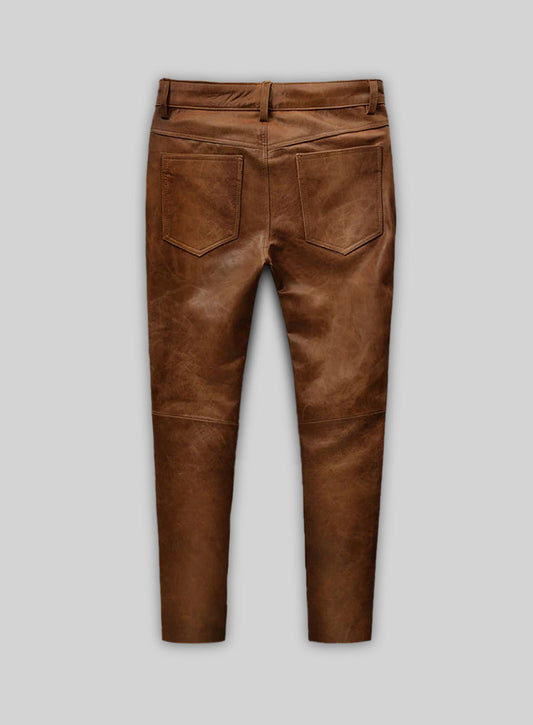 Angular Leather Pants
