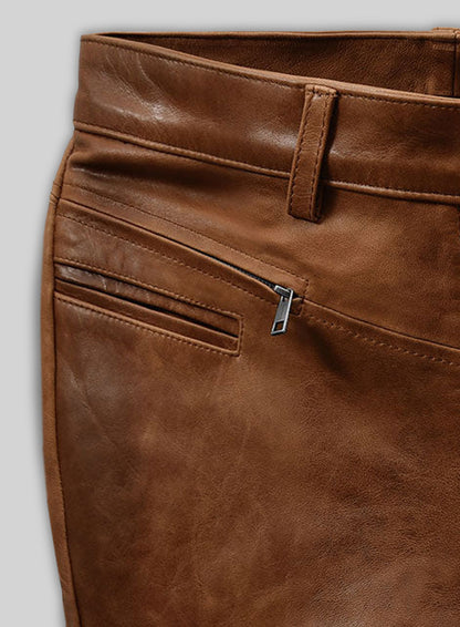 Angular Leather Pants