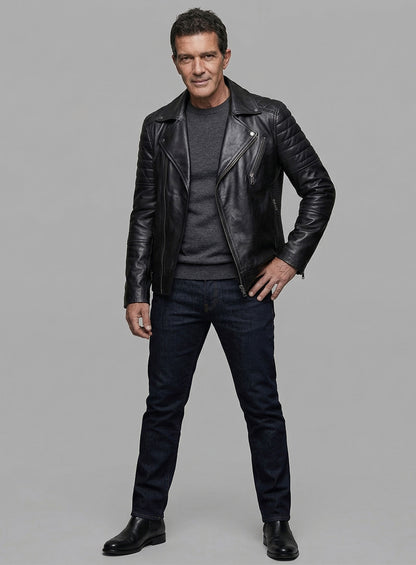 Antonio Banderas Leather Jacket #1